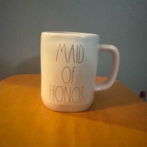 Rae Dunn Maid of Honor Mug - White and Gold